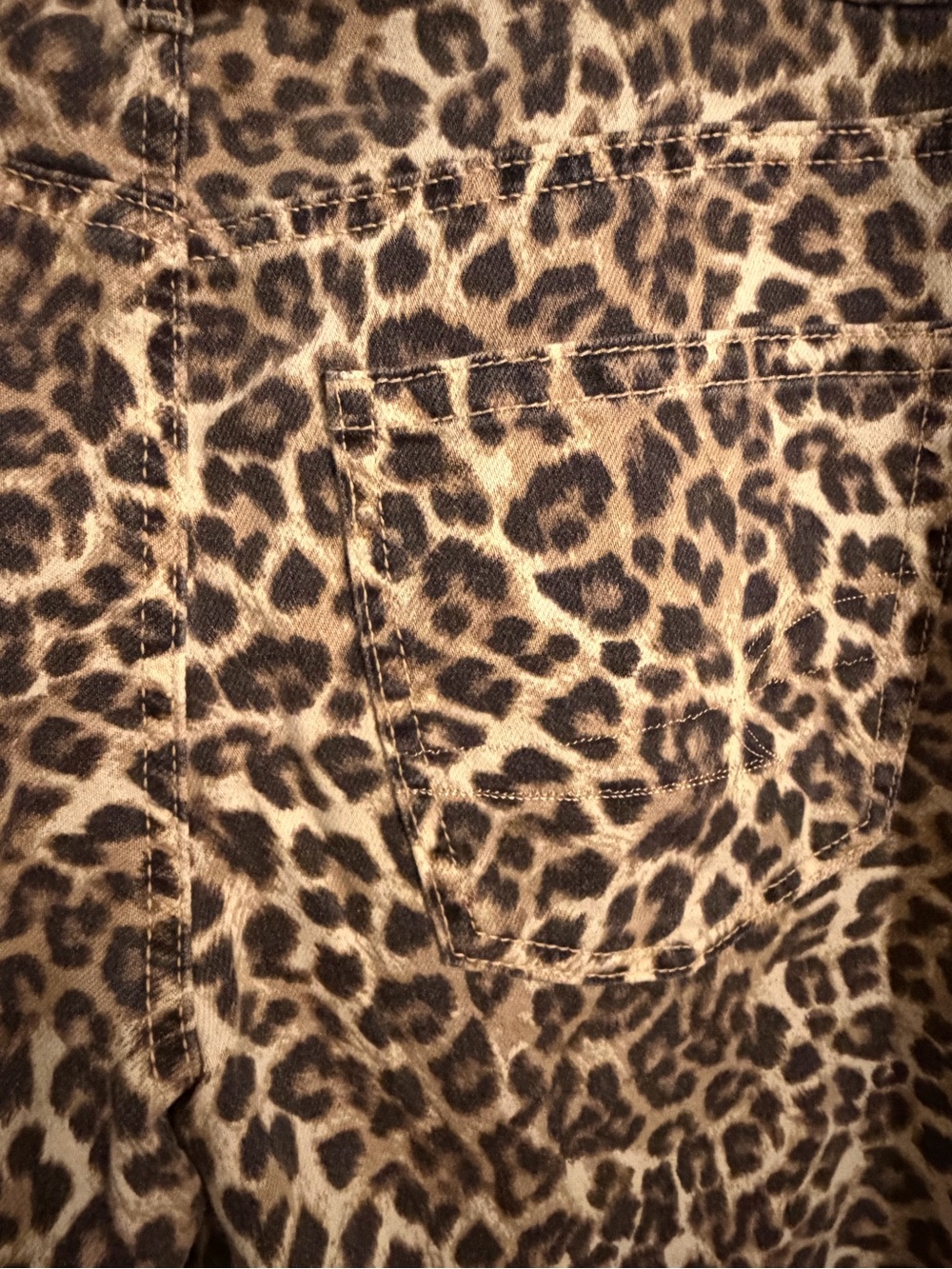 American Eagle Outfitters Leopard Print Wide Leg Pants - size 10 short - Picture 5 of 8